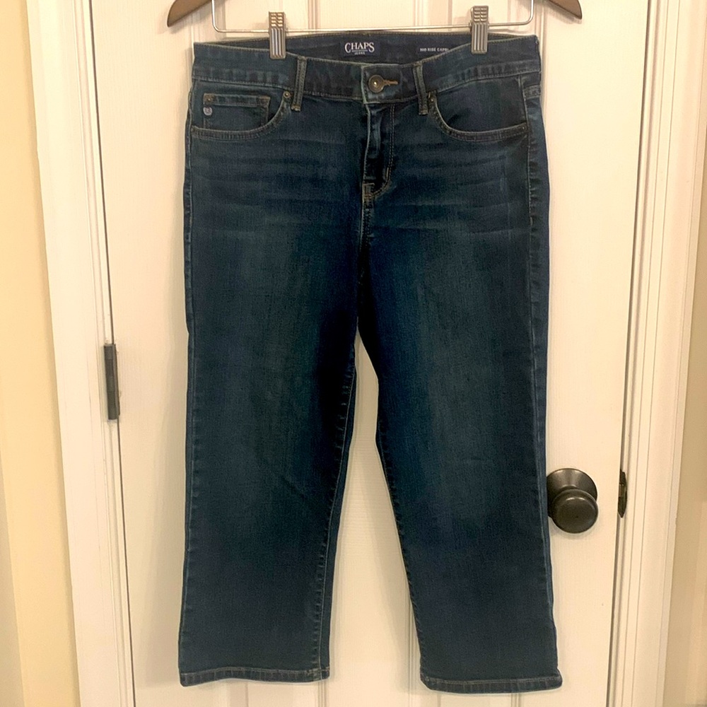 Chaps mid rise capri jeans